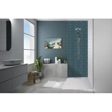 Panneau Mural Kinewal Design 3mm 1500X2020 Lambris horizontal blanc - KINEDO PM948