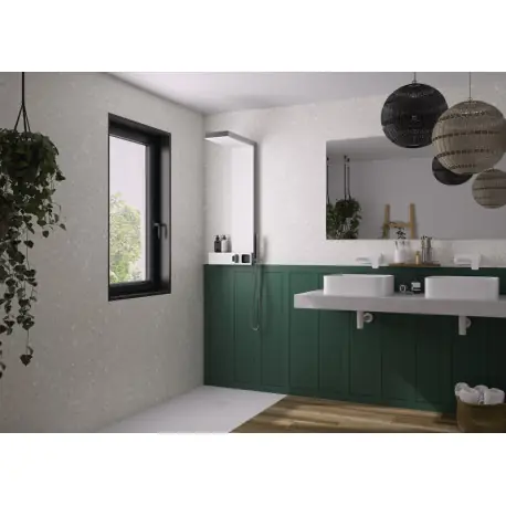 Panneau Mural Kinewal Design 3mm 1500X2020 Mixte vert + terrazzo gris - KINEDO PM957