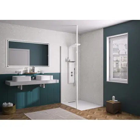 Panneau Mural Kinewal Design 3mm 1500X2020 Mixte bleu nuit + terrazzo gris - KINEDO PM956