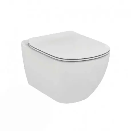 TESI - Cuvette AquaBlade sans bride + abattant ultra-fin avec frein de chute (T354601)