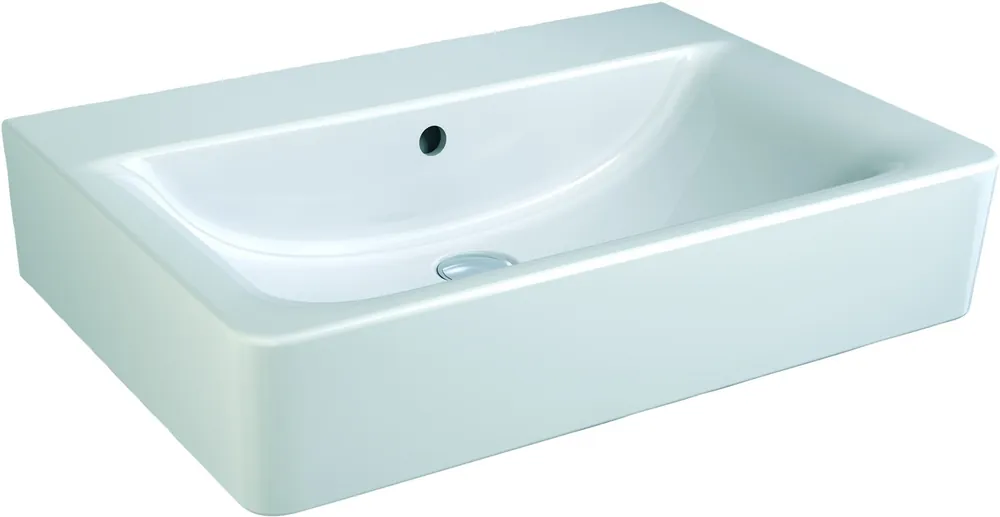 CONNECT Lavabo sans trou 650 x 175 x 460 mm blanc IdealPlus (E8104MA)