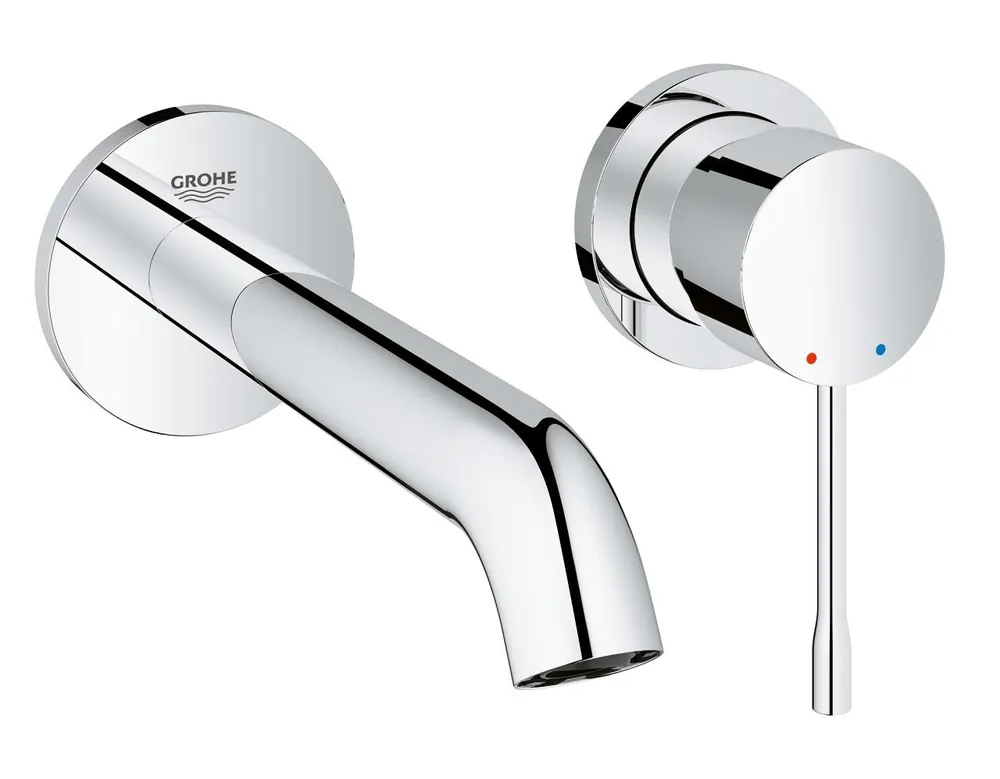 Essence Façade de Mitigeur monocommande 2 trous lavabo Taille M chrome (19408001)