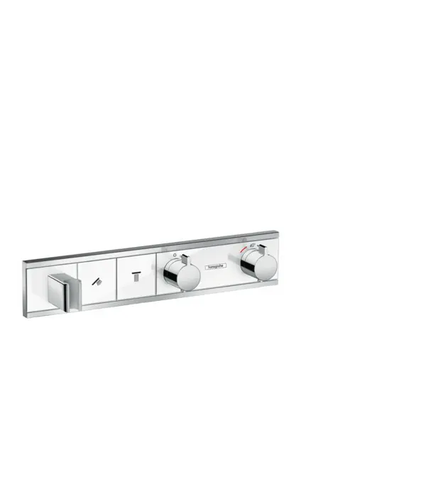 RainSelect Module thermostatique RainSelect encastré avec 2 fonctions, blanc/chromé (15355400)