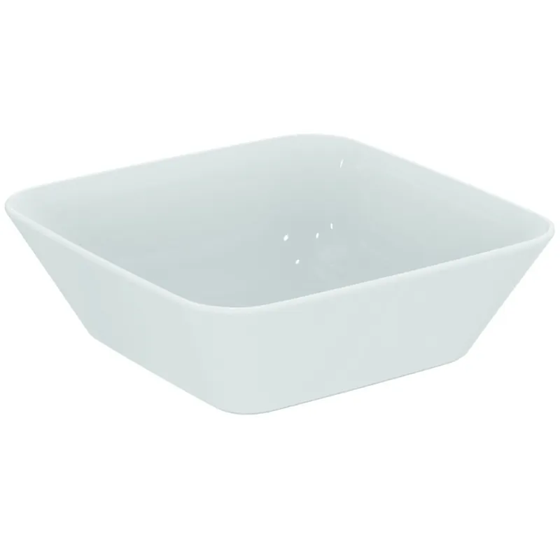 Vasque à poser 130 x 400 x 400 mm, avec Ideal Plus, Blanc (E0347MA)