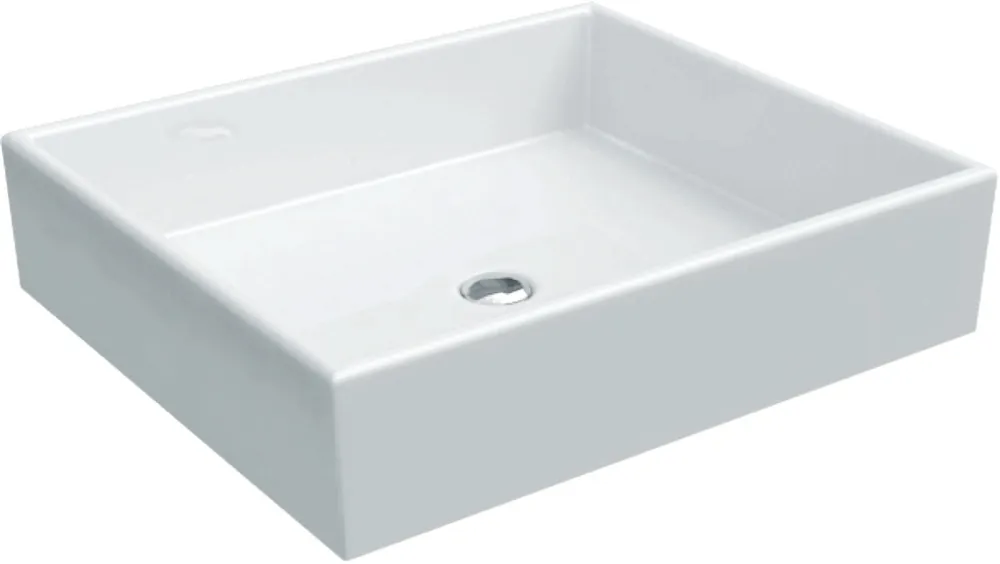 Lavabo à poser 500x420 blanc sans trop plein