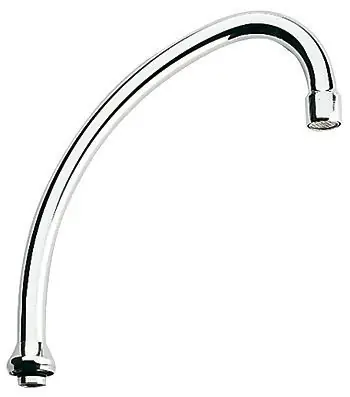 Bec tubulaire pour robinetterie verticale de cuisine, 1/2", Chromé (13070000)