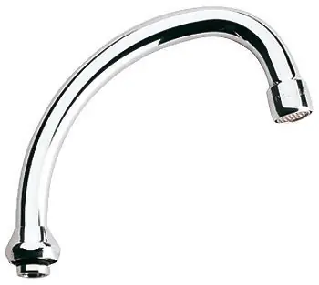 Bec tubulaire orientable, sans butée femelle 3/4", Chromé (13071000)