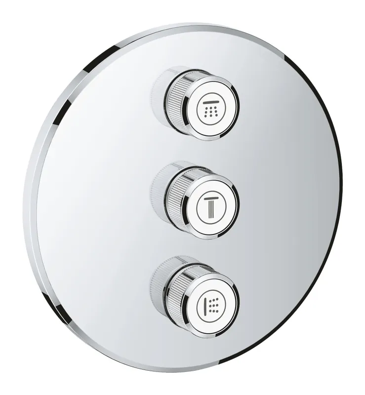 Grohtherm SmartControl Panneau de contrôle 3 sorties, chromé (29122000)