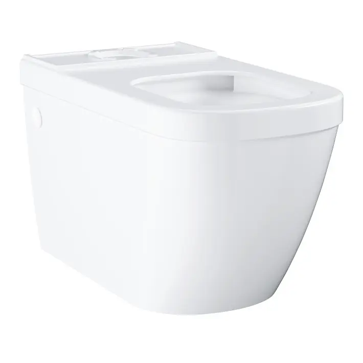 Euro Ceramic Cuvette WC à poser, Triple Vortex, Blanc alpin (39338000)