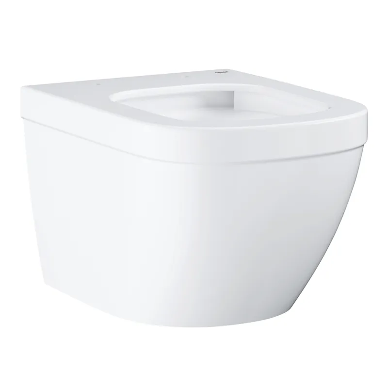 Euro Ceramic Cuvette WC suspendue compact avec PureGuard, Triple Vortex, blanc alpin (3920600H)