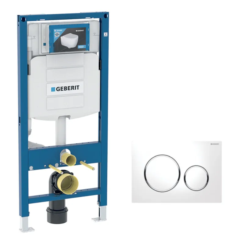 Pack Geberit DuoFix 320 + Plaque de Commande Sigma 20 Blanc Chrome (SETUP320-PRO5)