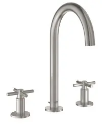 Atrio Mélangeur 3 trous 1/2" Lavabo Taille M, Supersteel (20008DC3)