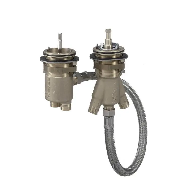 Corps d‘encastrement pour thermostatique 2 trous pour montage sur bord de baignoire (15486180)