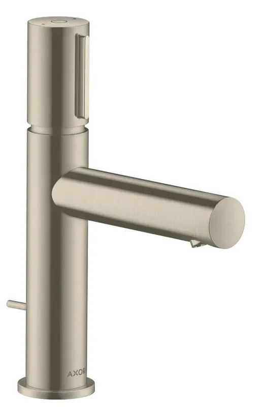 UNO Mitigeur lavabo Select 110 avec tirette et vidage, nickel brossé (45010820)