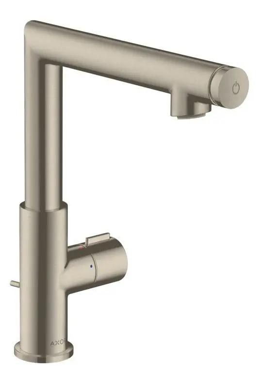 UNO Mitigeur lavabo Select 220 avec tirette et vidage, nickel brossé (45016820)