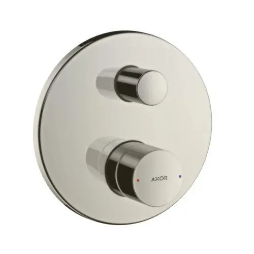 UNO Set de finition pour mitigeur bain/douche encastré poignée zéro, nickel brossé (45407820)