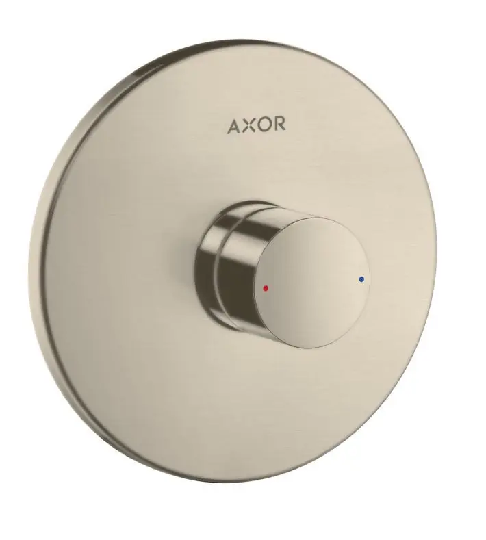 UNO Set de finition pour mitigeur douche encastré, poignée zéro, nickel bossé (45605820)