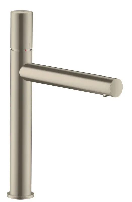 UNO Mitigeur lavabo 200, poignée zéro, bonde à écoulement libre, nickel brossé (45003820)