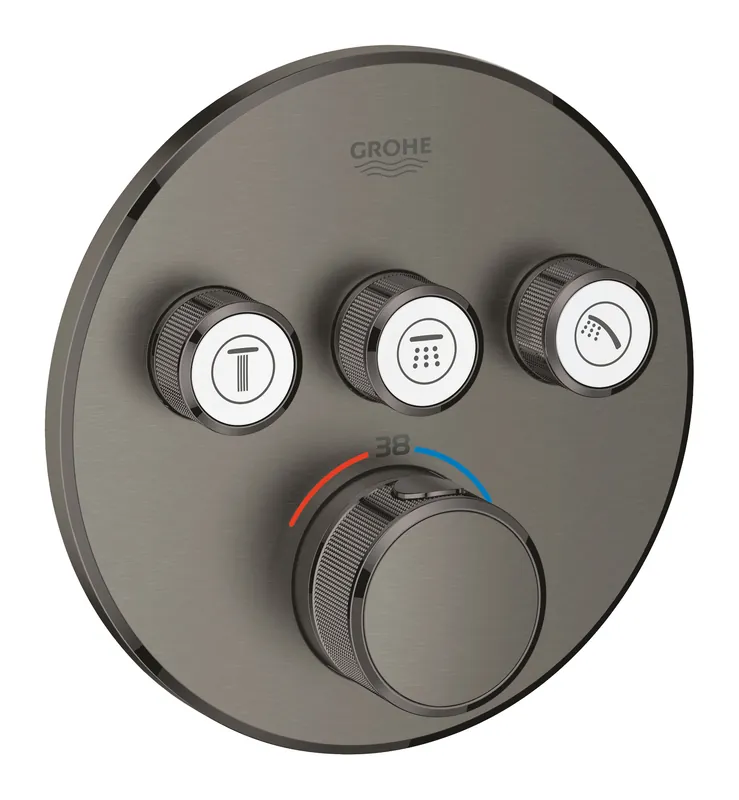 Grohtherm SmartControl Set de finition thermostatique encastrée 3 sorties (29121AL0)