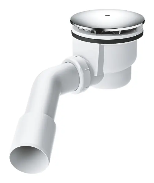 Clapet de vidage horizontal Pour receveurs de douche UNIVERSAL, chromé (49534000)