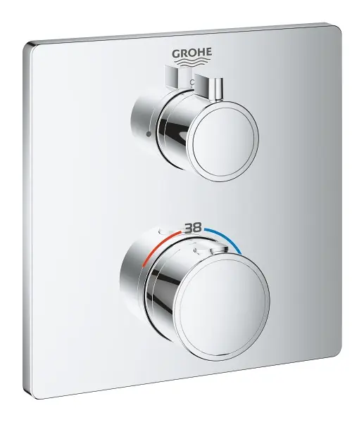 Mitigeur thermostatique de douche, chromé (24078000)
