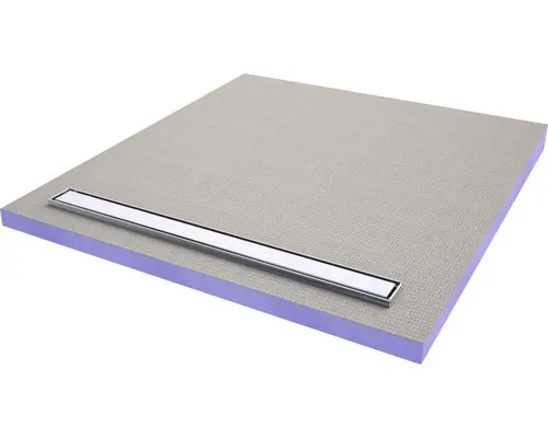 JACKOBOARD Aqua line easy Receveur à carreler avec barrette inox 180x90 cm (aquaeasy2)