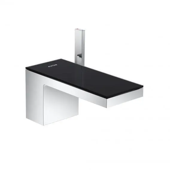 Robinet de lavabo avec sortie Push-Open, chrome / noir (47010600)