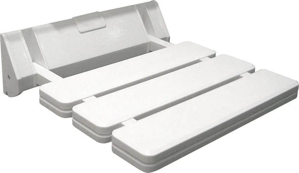 AQUALINE Siège de douche rabattable 32x33cm, blanc (AE357)