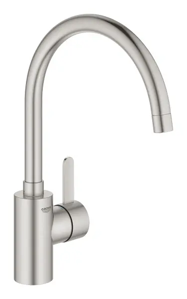 Eurosmart Cosmopolitan Mitigeur monocommande évier, Zero SuperSteel (32843DC2)