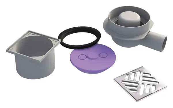 siphon horizontal pour receveurs à carreler domoboard by Jackon (4503077)
