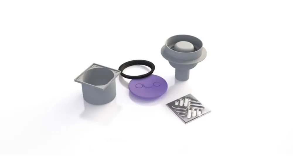 siphon vertical pour receveurs à carreler Domoboard by Jackon (4503078)