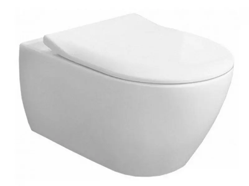 Subway 2.0 combi-pack cuvette ovale Blanche CeramicPlus sans bride avec abattant softclose (5614R2R1)