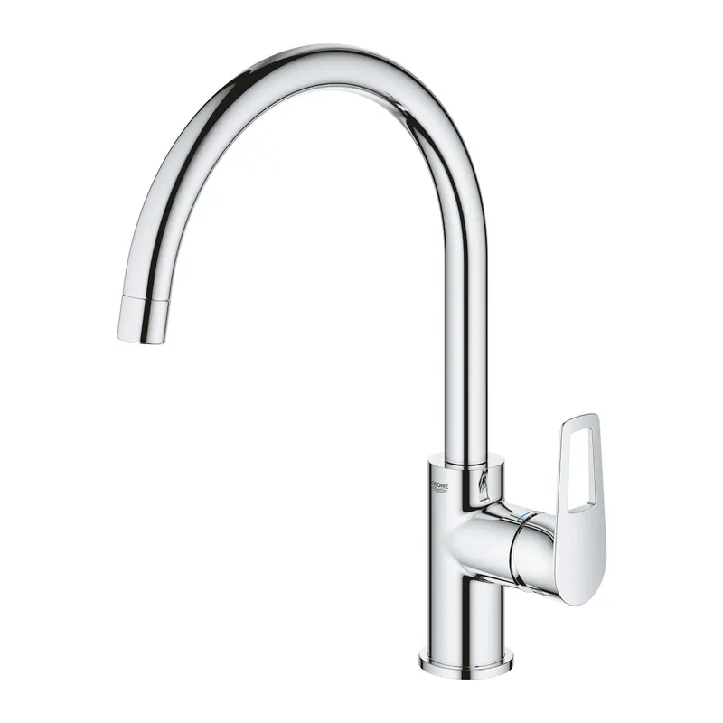 Bauloop Mitigeur cuisine, monocommande, col de cygne, Chrome (31368001)
