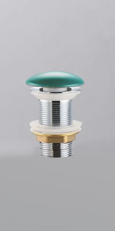 Bonde à écoulement libre Infinitio 5/4" sans trop-plein pour lavabos et vasques, vert mat (PZATKALGEM)
