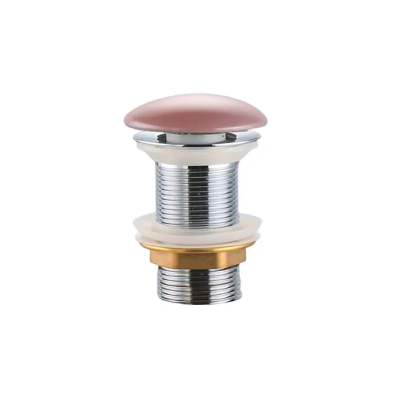 Bonde à écoulement libre Infinitio 5/4" sans trop-plein pour lavabos et vasques, rose mat (PZATKAPM)