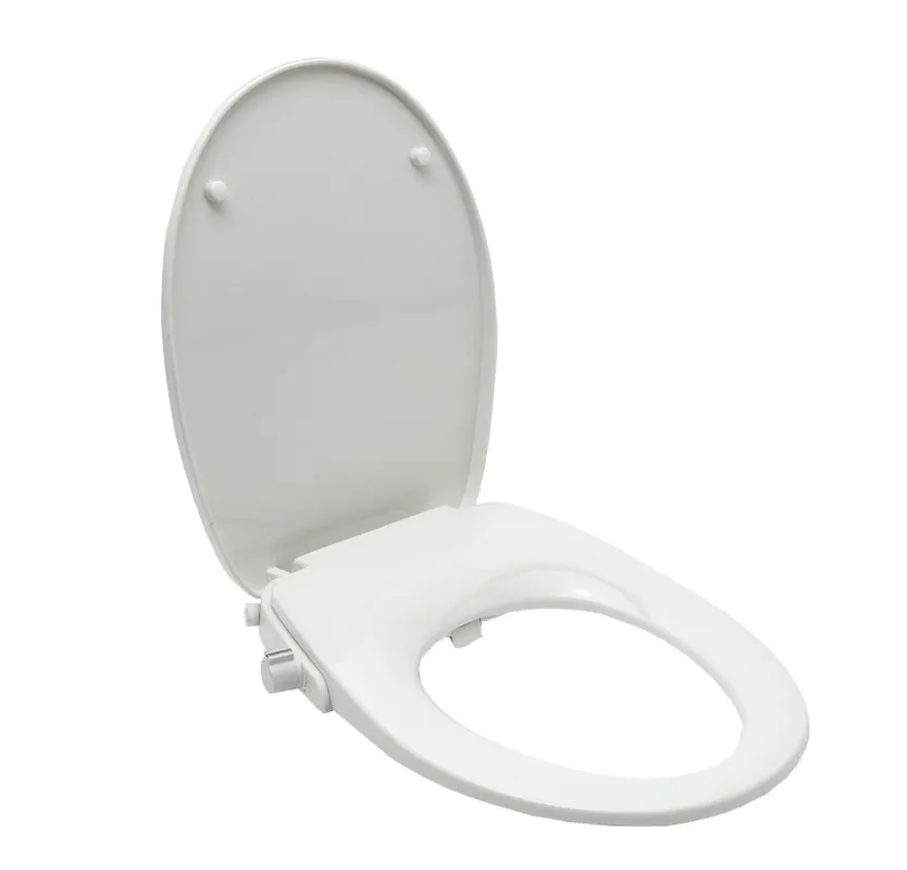 Abattant WC japonais siège de toilette Softclose sans électricité avec bidet intégré, blanc SATBEASY2233