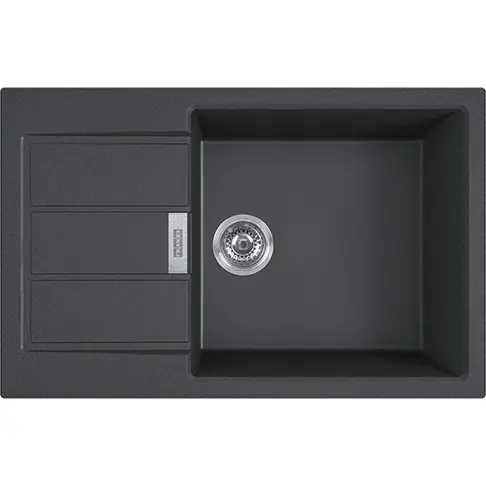 SIRIUS - 2.0 S2D 611-78 Tectonite® Evier à encastrer avec bac XL Noir