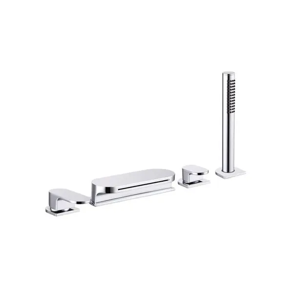 Waterfall robinet de bain avec set de douche chromé style cascade (CR025.00)