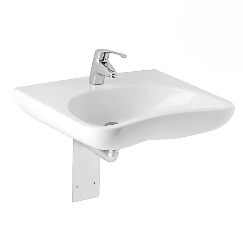 Mio Lavabo PMR sans obstacle 64x55 cm trou pour robinetterie au milieu (1371.4.000.104.1)