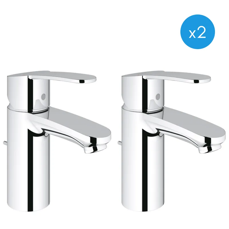 Eurostyle Cosmopolitan - Lot de 2 mitigeurs lavabo (3355220E-DUO)
