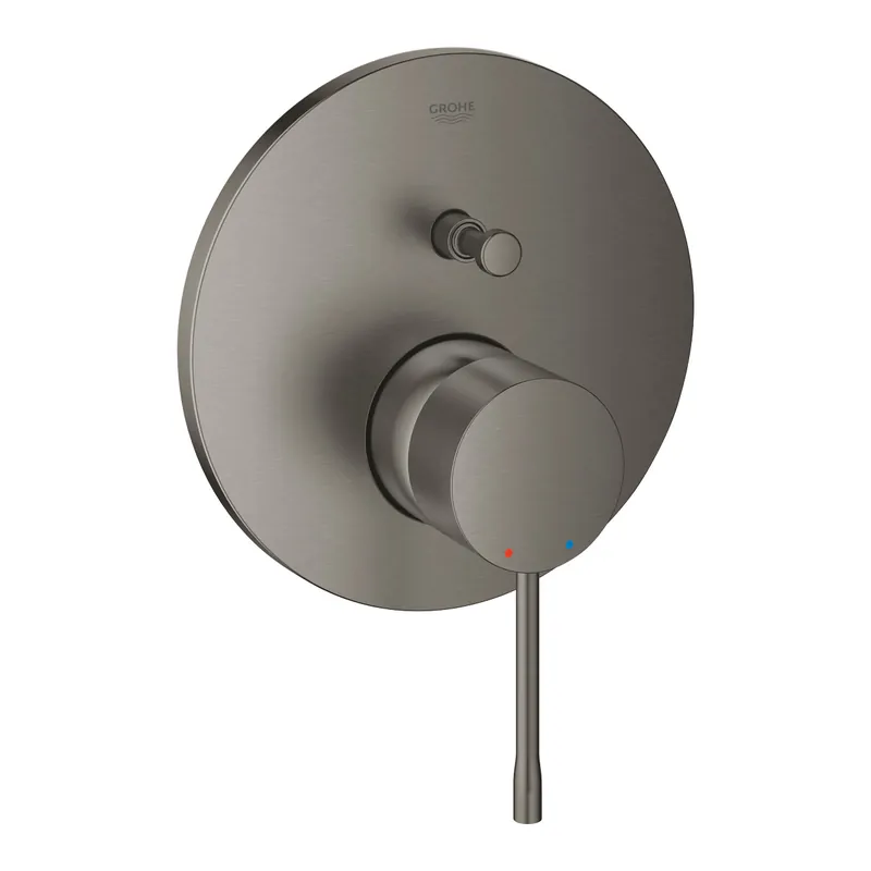Essence mitigeur mécanique 2 sorties avec inverseur, finition Hard Graphite Brossé (24058AL1)