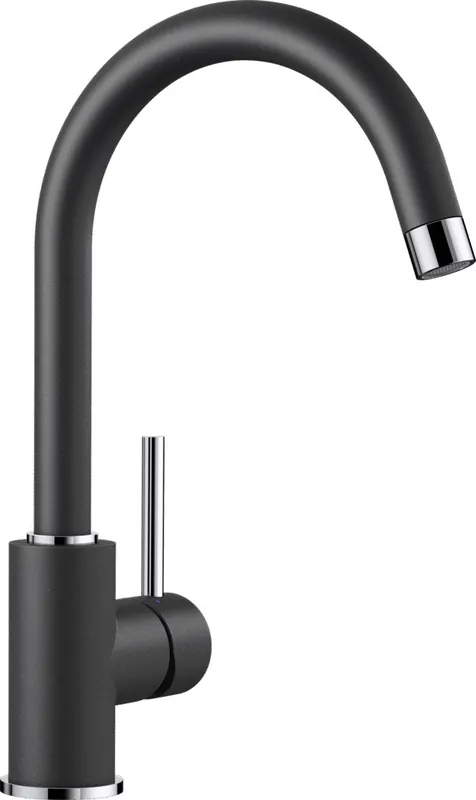 Mitigeur MIDA Silgranit-Look avec bec orientable à 360°, Anthracite (519415)