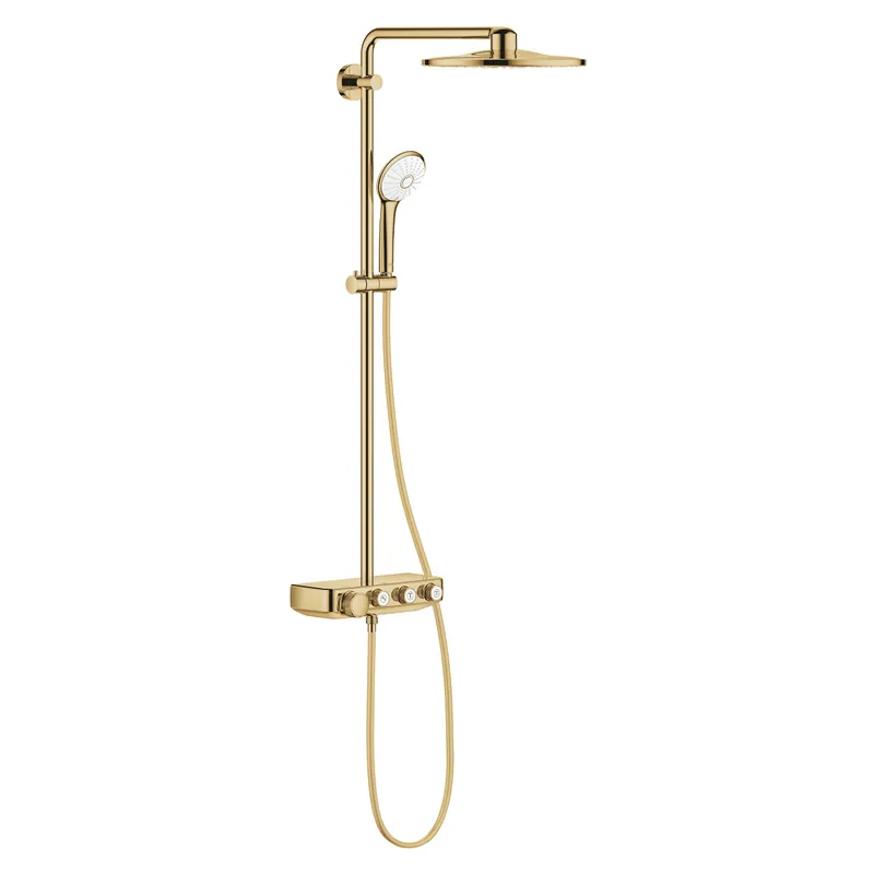 Euphoria Smartcontrol System 310 Duo, Colonne de douche avec mitigeur thermostatique, Cool Sunrise (26507GL0)