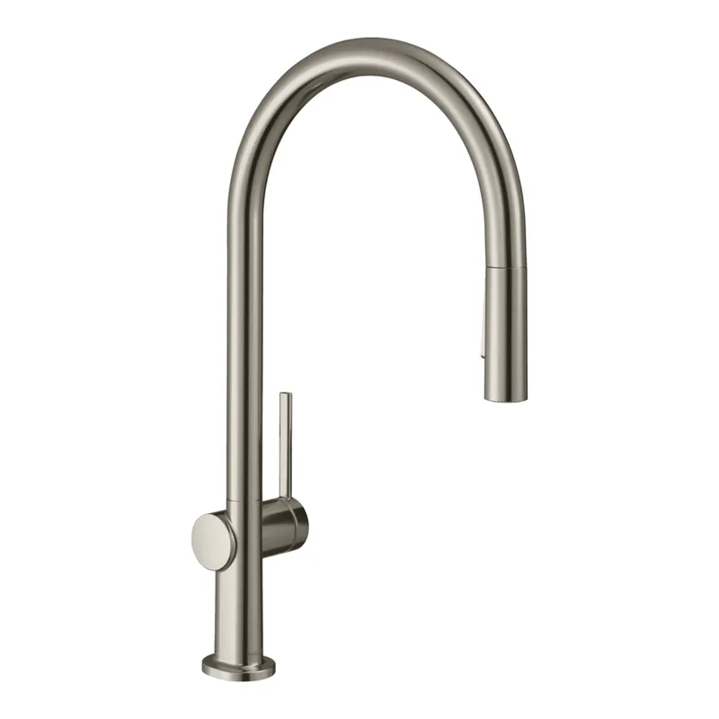 Talis M54 Mitigeur de cuisine 210, avec douchette extractible 2 jets, Aspect acier inox (72800800)