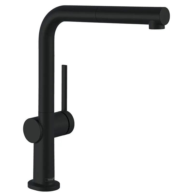 Talis M54 Mitigeur de cuisine 270, avec douchette extractible 1 jet, sBox, Noir mat (72809670)