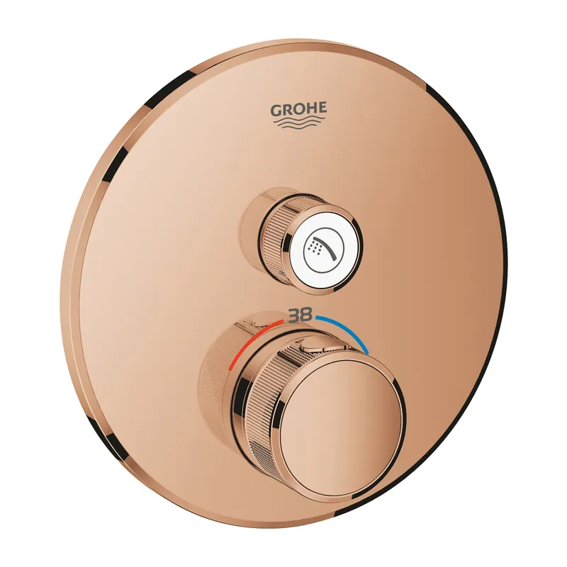 Grohtherm Smartcontrol, Thermostatique pour installation encastrée 1 sortie, Warm Sunset (29118DA0)