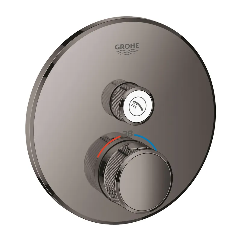 Grohtherm Smartcontrol, Thermostatique pour installation encastrée 1 sortie, Hard graphite (29118A00)