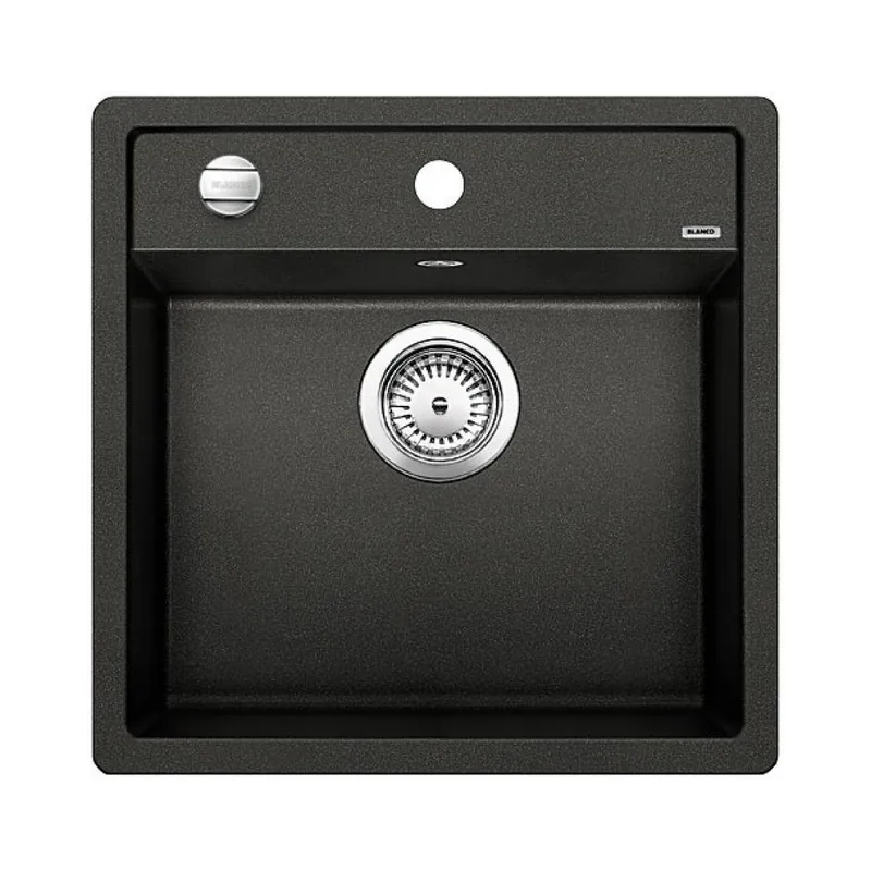 Evier DALAGO 5 PuraDur en Silgranit avec vidage automatique 51,5x51cm, Noir (525871)