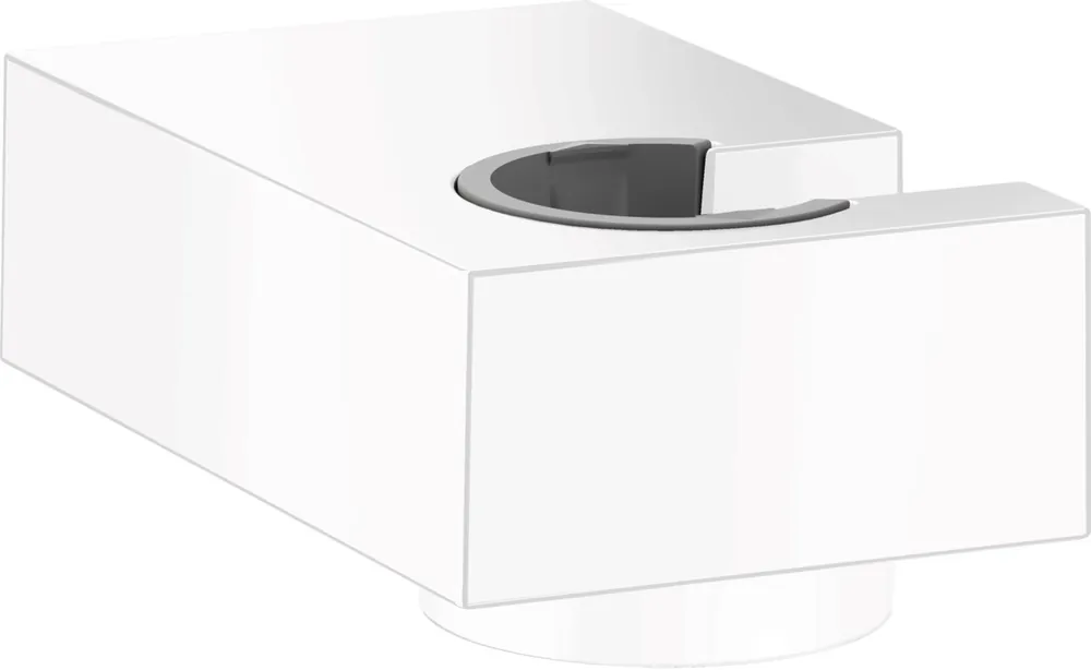 Support mural pour douchette universel E, Blanc mat (28387700)