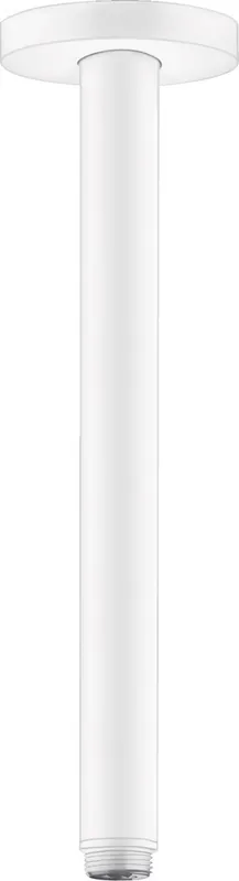 Bras de douche S 300mm plafond M 1/2", Blanc mat (27389700)